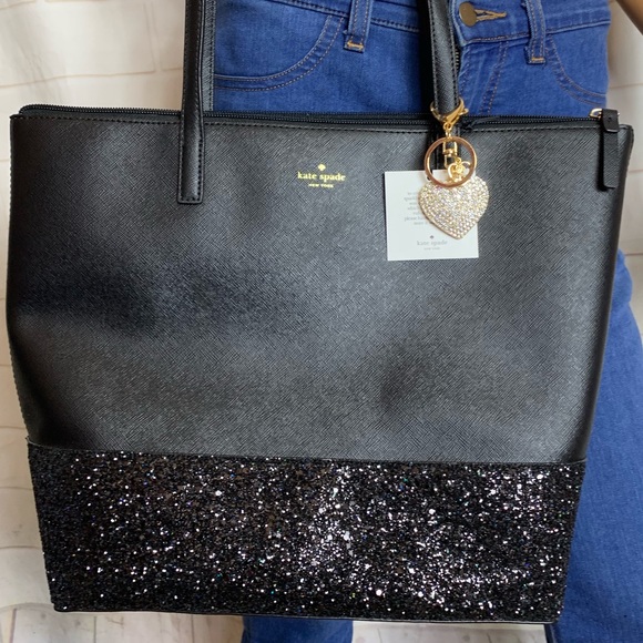 glitter bottom tote